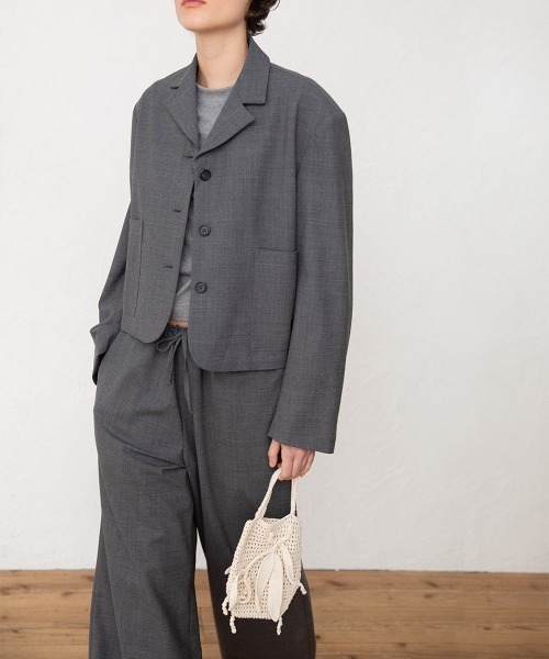 leinwande(ラインヴァンド)の「Wattle Crochet Bag / ワトルクロシェバッグ(ハンドバッグ・レディース・オレンジ/ホワイト/ブラック・ONE SIZE)」の8枚目の写真
