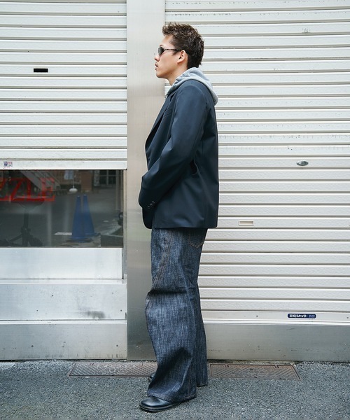 NVRFRGT（ネヴァーフォーゲット）の「【NVRFRGT】3D TWISTED WIDE LEG JEANS（デニムパンツ・メンズ・インディゴブルー・2/1/3）」の3枚目の写真