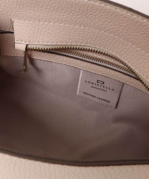 Scrap Book（スクラップブック）の「【LORISTELLA】スクエアハンドルバッグ（ショルダーバッグ・レディース・ベージュ/グリーン・FREE）」の5枚目の写真