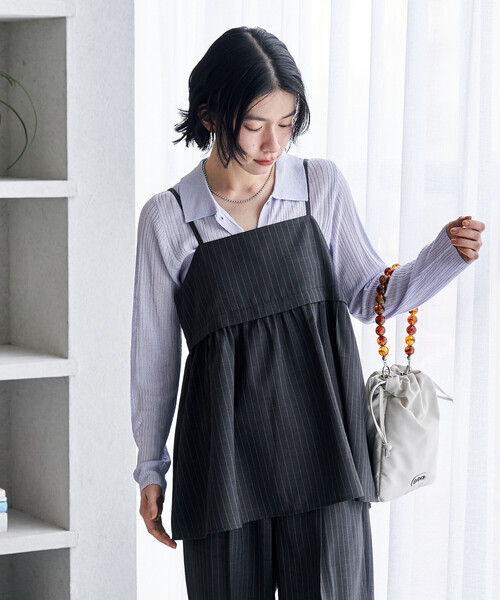 セール】接触冷感/UV LINEN TOUCH ビスチェ パンツ セットアップ
