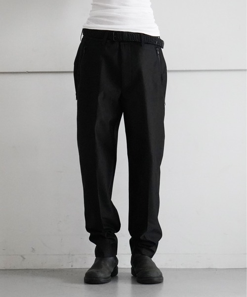 SHIDEN Zipped pocket trouser - poly serge（スラックス）｜SHIDEN