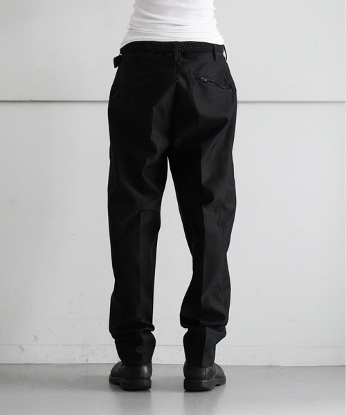 SHIDEN Zipped pocket trouser - poly serge（スラックス）｜SHIDEN