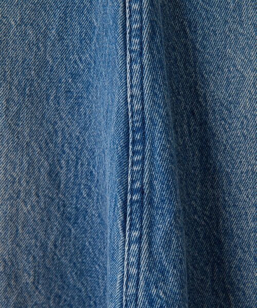 Whim Gazette（ウィムガゼット）の「オーバーオールスカート（ジャンパースカート・レディース・インディゴブルー/キャメル・FREE）」の9枚目の写真