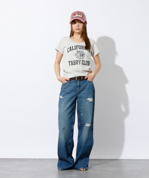 MIXTA(ミクスタ)の「【MIXTA/ミクスタ】プリント Tシャツ / ロゴTシャツ / 半袖(Tシャツ/カットソー・レディース・グレー系その他/グレー系その他2/ブルー系その他/ピンク/アイボリー/ブルー系その他2/ブラック・フリー)」の8枚目の写真