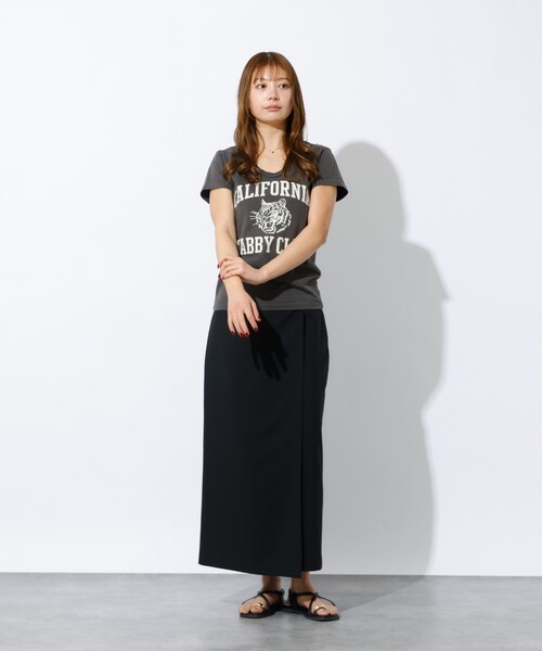 MIXTA(ミクスタ)の「【MIXTA/ミクスタ】プリント Tシャツ / ロゴTシャツ / 半袖(Tシャツ/カットソー・レディース・グレー系その他/グレー系その他2/ブルー系その他/ピンク/アイボリー/ブルー系その他2/ブラック・フリー)」の13枚目の写真