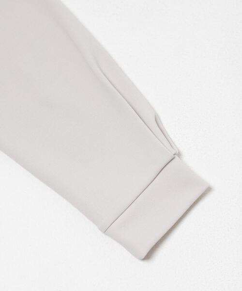 【ライトブルー】『UR TECH』スリットネックプルオーバー URBAN RESEARCH DOORS（アーバンリサーチドアーズ） ブラウス シャツ