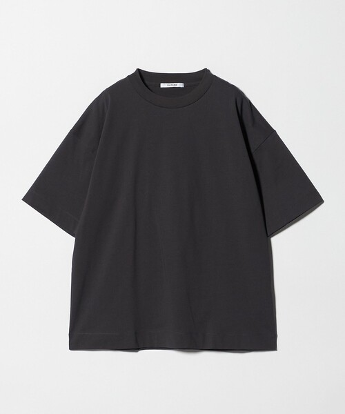 SLOANE(スローン)の「<SLOANE>ドロップショルダー ビッグ Tシャツ(Tシャツ/カットソー・レディース・ダークグレー/ホワイト・3)」の1枚目の写真