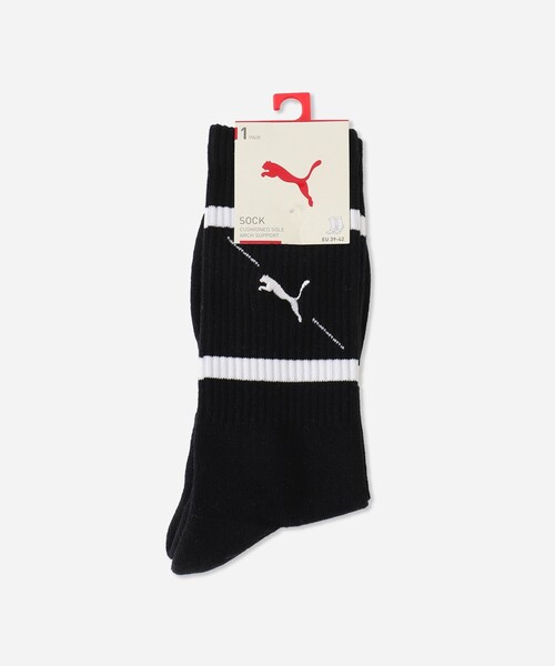 PUMA（プーマ）の「PUMA x Saturdays NYC Logo Socks（ソックス/靴下・メンズ・ブラック/ホワイト・S/M）」の7枚目の写真
