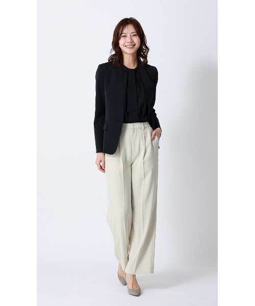 AOYAMA(アオヤマ)の「【わたしの推しパン】ワイドパンツ(その他パンツ・レディース・ネイビー/オフホワイト・LL/L/M/S)」の13枚目の写真