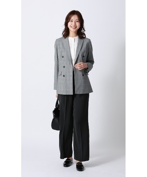 AOYAMA(アオヤマ)の「【わたしの推しパン】ワイドパンツ(その他パンツ・レディース・ネイビー/オフホワイト・LL/L/M/S)」の4枚目の写真