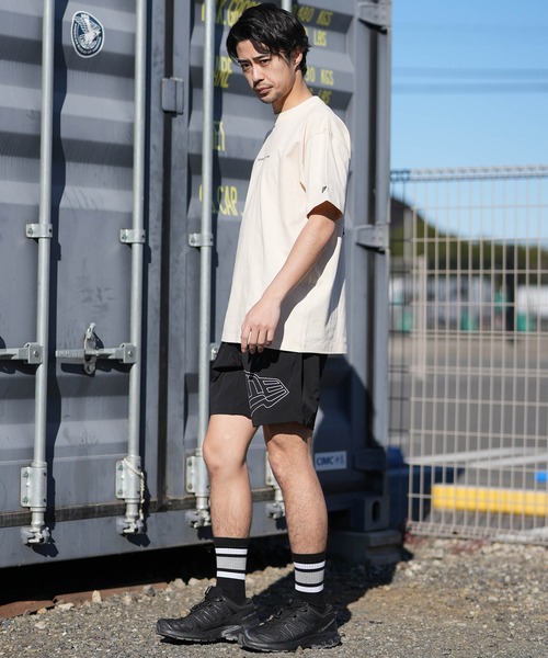 NEW ERA(ニューエラ)の「NEW ERA/ニューエラ ハーフパンツ ショートパンツ ショーツ ストレッチ ナイロン ビッグフラッグロゴ パフォーマンスアパレル 撥水 14744515(その他パンツ・メンズ・ブラック・XXL/M/L/XL)」の8枚目の写真