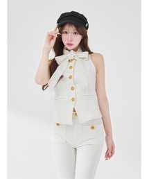 Darich（ダーリッチ）の「DDボタンリボンデニムトップス（ベスト）」