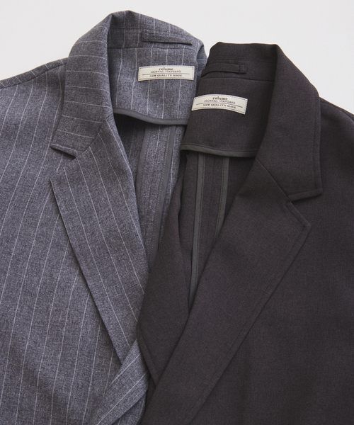 JOURNAL STANDARD relume（ジャーナルスタンダード　レリューム）の「メランジ ドライダブルプレスト ジャケット（テーラードジャケット・メンズ・ブラックミックス/ライトグレー・MEDIUM/LARGE）」の5枚目の写真