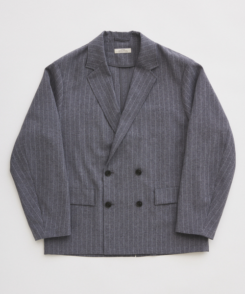 JOURNAL STANDARD relume（ジャーナルスタンダード　レリューム）の「メランジ ドライダブルプレスト ジャケット（テーラードジャケット・メンズ・ブラックミックス/ライトグレー・MEDIUM/LARGE）」の11枚目の写真