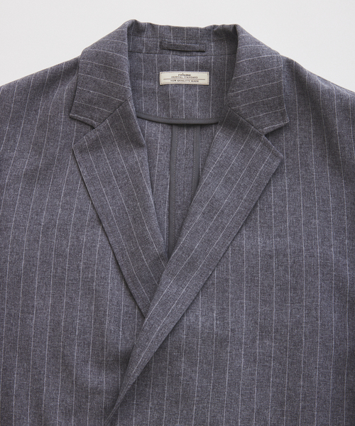 JOURNAL STANDARD relume（ジャーナルスタンダード　レリューム）の「メランジ ドライダブルプレスト ジャケット（テーラードジャケット・メンズ・ブラックミックス/ライトグレー・MEDIUM/LARGE）」の12枚目の写真