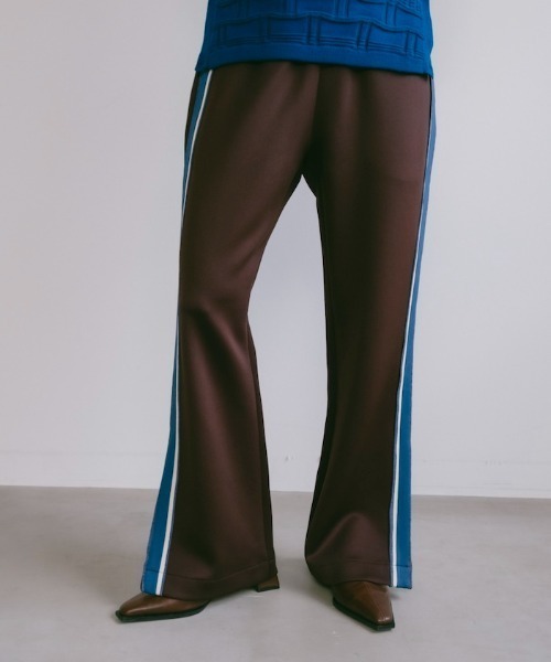 Ruh Dhan(ルーダン)の「Line Track Pants(その他パンツ・レディース・ブラウン/ブラック/アイボリー・FREE)」の3枚目の写真