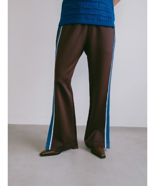 Ruh Dhan(ルーダン)の「Line Track Pants(その他パンツ・レディース・ブラウン/ブラック/アイボリー・FREE)」の5枚目の写真