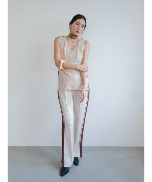 Ruh Dhan(ルーダン)の「Line Track Pants(その他パンツ・レディース・ブラウン/ブラック/アイボリー・FREE)」の21枚目の写真