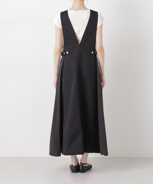 UNIVERSAL OVERALL（ユニバーサルオーバーオール）の「UNIVERSAL OVERALL/TWILL JUMPER SKIRT（ジャンパースカート・レディース・ブラック/ベージュ・FREE）」の13枚目の写真