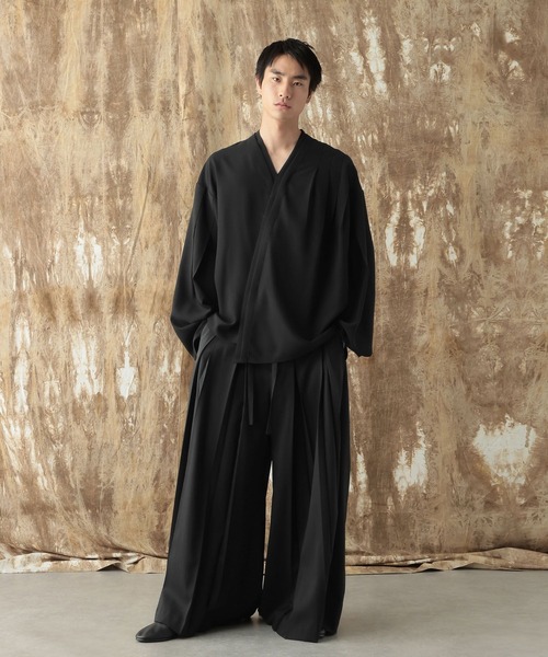 HARE(ハレ)の「【NARRIL】Judo-Style V-NECK PULLOVER(Tシャツ/カットソー・メンズ・ブラック・MEDIUM/SMALL)」の10枚目の写真