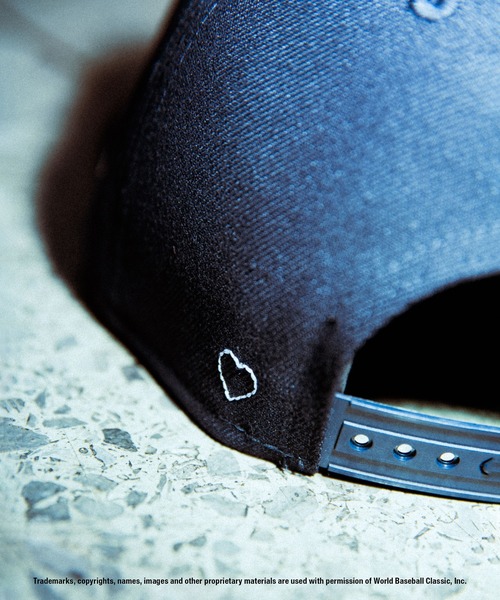 New Era WBC BASICKS コラボ　キャップ　ネイビー ハート New Era WBC BASICKS コラボ キャップ ネイビー ハート BASICKS World