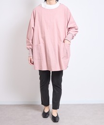 COMMON WARE（コモンウェアー）の「URT:リブ袖コットン100 生地洗い ワンマイルプルオーバー  エプロン割烹着 かっぽう着（エプロン）」