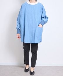 COMMON WARE（コモンウェアー）の「URT:リブ袖コットン100 生地洗い ワンマイルプルオーバー  エプロン割烹着 かっぽう着（エプロン）」