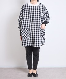 COMMON WARE（コモンウェアー）の「URT:リブ袖コットン100 生地洗い ワンマイルプルオーバー  エプロン割烹着 かっぽう着（エプロン）」