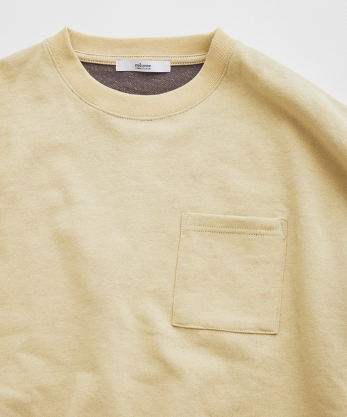 JOURNAL STANDARD relume(ジャーナルスタンダード レリューム)の「ミニ裏毛 コントラストカラー カットオフTシャツ(Tシャツ/カットソー・メンズ・ホワイト系その他/ブラックミックス/イエロー/グレー/ネイビー・MEDIUM/LARGE)」の21枚目の写真