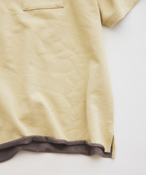 JOURNAL STANDARD relume(ジャーナルスタンダード レリューム)の「ミニ裏毛 コントラストカラー カットオフTシャツ(Tシャツ/カットソー・メンズ・ホワイト系その他/ブラックミックス/イエロー/グレー/ネイビー・MEDIUM/LARGE)」の20枚目の写真