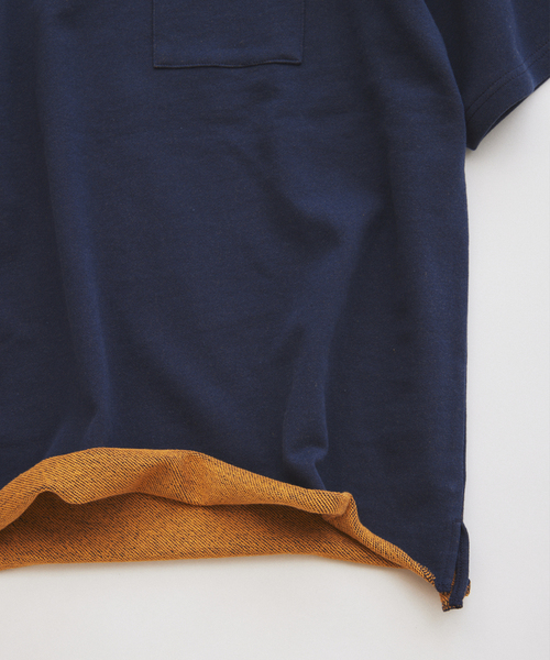 JOURNAL STANDARD relume(ジャーナルスタンダード レリューム)の「ミニ裏毛 コントラストカラー カットオフTシャツ(Tシャツ/カットソー・メンズ・ホワイト系その他/ブラックミックス/イエロー/グレー/ネイビー・MEDIUM/LARGE)」の14枚目の写真