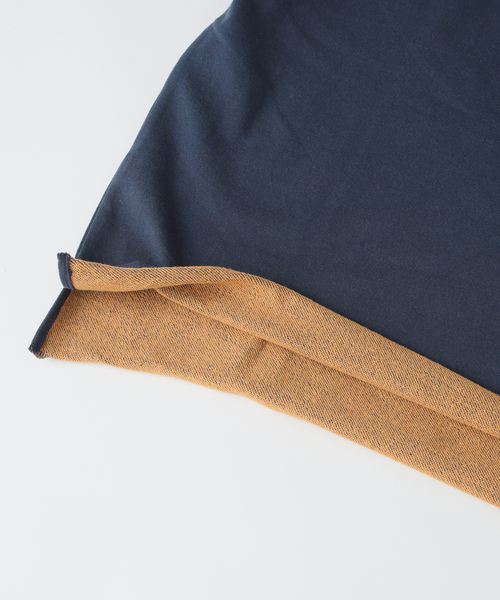 JOURNAL STANDARD relume(ジャーナルスタンダード レリューム)の「ミニ裏毛 コントラストカラー カットオフTシャツ(Tシャツ/カットソー・メンズ・ホワイト系その他/ブラックミックス/イエロー/グレー/ネイビー・MEDIUM/LARGE)」の12枚目の写真