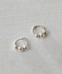 ear PAPILLONNER（イアパピヨネ）の「《スターリングシルバー使用/キャッチレス》ミニミニスリーフープピアス（ピアス（両耳用））」