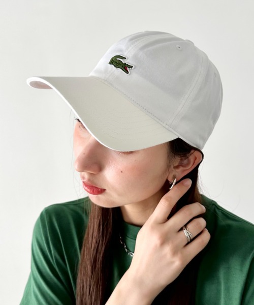 LACOSTE(ラコステ)の「LACOSTE(ラコステ)/ボーイズ ワンポイント ワニロゴ キャップ/LCAN LACOSTE CORE CROC CAP(キャップ・メンズ・ネイビー/ホワイト・FREE)」の7枚目の写真