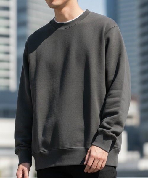 LIFEMAX(ライフマックス)の「【LIFEMAX/ライフマックス】10オンス トレーナー(裏パイル)/全8色 クルーネック トレーナー 厚手 無地 ユニセックス(スウェット・メンズ・アッシュ/杢グレー/ブラック/インディゴブルー/ホワイト/チャコール/アイボリー/ネイビー・SMALL/MEDIUM/LARGE/X-LARGE)」の6枚目の写真