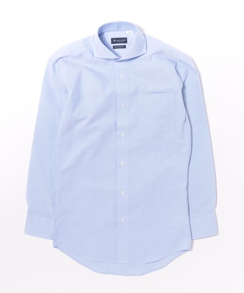 TOKYO SHIRTS(トウキョウシャツ)の「【超形態安定】【吸水速乾】 形態安定ノンアイロン ホリゾンタルワイド 長袖ビジネスワイシャツ(ビジネスシャツ・メンズ・サックスブルー・首回り41cm-裄丈82cm/首回り41cm-裄丈86cm/首回り42cm-裄丈82cm/首回り42cm-裄丈86cm/首回り43cm-裄丈86cm/首回り39cm-裄丈84cm/首回り39cm-裄丈80cm/首回り37cm-裄丈84cm/首回り37cm-裄丈80cm/首回り43cm-裄丈82cm)」の6枚目の写真