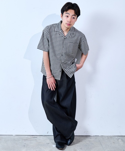SINSS(シンス)の「Side tuck curve denim / サイドタックカーブデニム(デニムパンツ・メンズ・ブラック/インディゴブルー・LARGE/MEDIUM/SMALL/X-SMALL)」の5枚目の写真