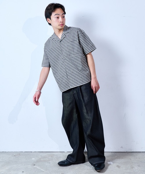 SINSS(シンス)の「Side tuck curve denim / サイドタックカーブデニム(デニムパンツ・メンズ・ブラック/インディゴブルー・LARGE/MEDIUM/SMALL/X-SMALL)」の6枚目の写真