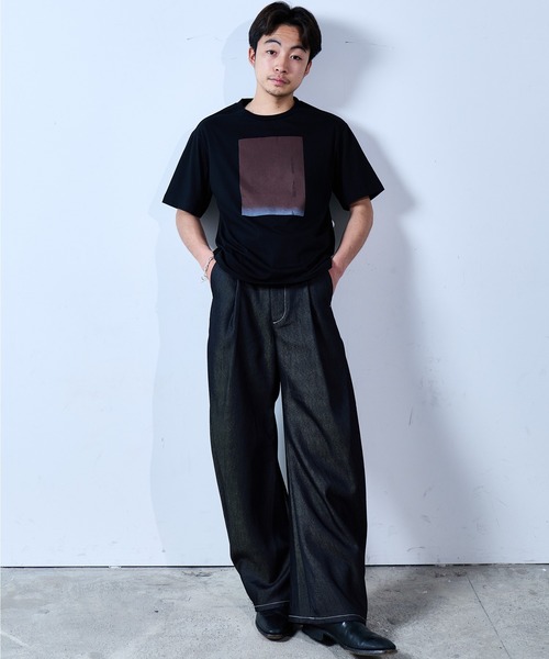 SINSS(シンス)の「Side tuck curve denim / サイドタックカーブデニム(デニムパンツ・メンズ・ブラック/インディゴブルー・LARGE/MEDIUM/SMALL/X-SMALL)」の15枚目の写真