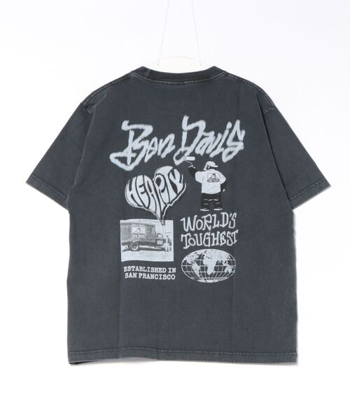 JEANS MATE(ジーンズメイト)の「【BEN DAVIS/ベンデイビス】【こなれヴィンテージ感】パウダーブリーチ Tシャツ 古着風加工 バックプリント(Tシャツ/カットソー・メンズ・レッド系その他2/ブラック系その他/ブラック系その他2/グレー系その他/ブラウン系その他2/ブルー系その他・MEDIUM/X-LARGE/SMALL/LARGE)」の10枚目の写真