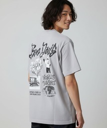 【BEN DAVIS/ベンデイビス】【こなれヴィンテージ感】パウダーブリーチ Tシャツ 綿100% 古着風加工 バックプリント ストリート ユニセックス