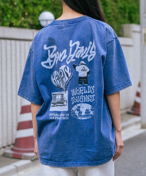 BEN DAVIS（ベンデイビス）の「【BEN DAVIS/ベンデイビス】【こなれヴィンテージ感】パウダーブリーチ Tシャツ 綿100% 古着風加工 バックプリント ストリート ユニセックス（Tシャツ/カットソー・メンズ・レッド系その他2/ブラック系その他/ブラック系その他2/グレー系その他/ブラウン系その他2/ブルー系その他・MEDIUM/X-LARGE/SMALL/LARGE）」の19枚目の写真