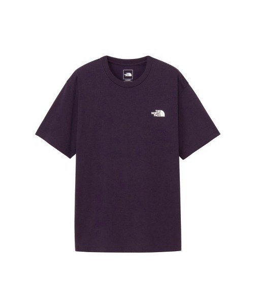 THE NORTH FACE(ザノースフェイス)の「THE NORTH FACE SHORT SLEEVE BANDANA SQUARE LOGO TEE(ザ・ノース・フェイス ショートスリーブバンダナスクエアロゴティー)(Tシャツ/カットソー・メンズ・パープル系・X-LARGE/LARGE/MEDIUM)」の1枚目の写真