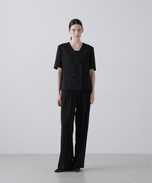 ADORE(アドーア)の「◆ストレッチジョーゼットパンツ(その他パンツ・レディース・ブルー/ブラック・38/36)」の1枚目の写真