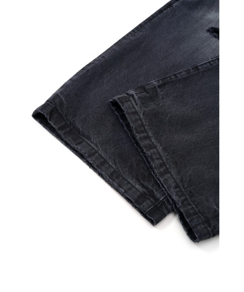 SUPPLIER(サプライヤー)の「デニムパンツ|Multiple Cross Leather Patch Baggy Denim|SUPPLIER(デニムパンツ・メンズ・ブラック/インディゴブルー・X-LARGE/LARGE/MEDIUM/SMALL)」の8枚目の写真