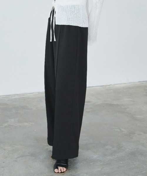 Anclear oui(アンクリアウィ)の「ダブルウエストギャザーパンツ(その他パンツ・レディース・PINK/Black/Beige/LT.Gray・F)」の7枚目の写真