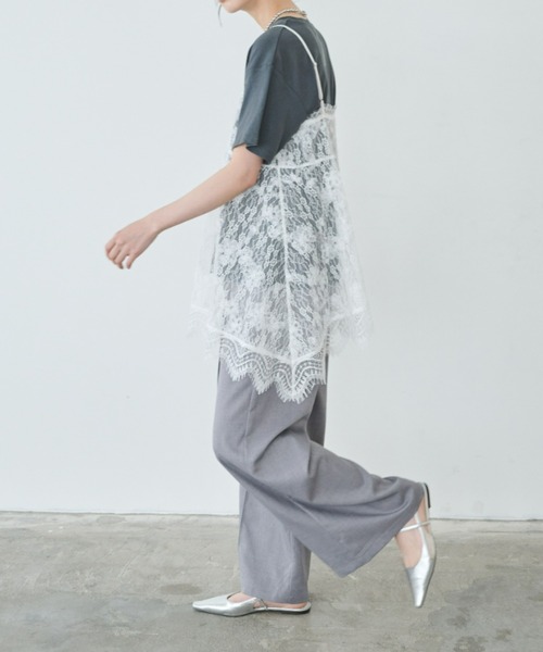 Anclear oui(アンクリアウィ)の「ダブルウエストギャザーパンツ(その他パンツ・レディース・PINK/Black/Beige/LT.Gray・F)」の10枚目の写真