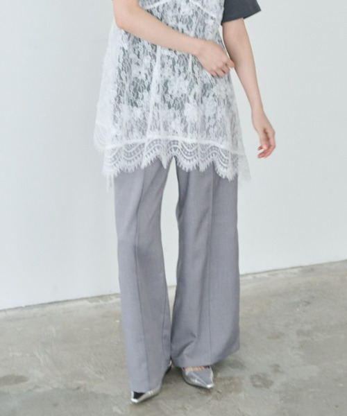 Anclear oui(アンクリアウィ)の「ダブルウエストギャザーパンツ(その他パンツ・レディース・PINK/Black/Beige/LT.Gray・F)」の11枚目の写真