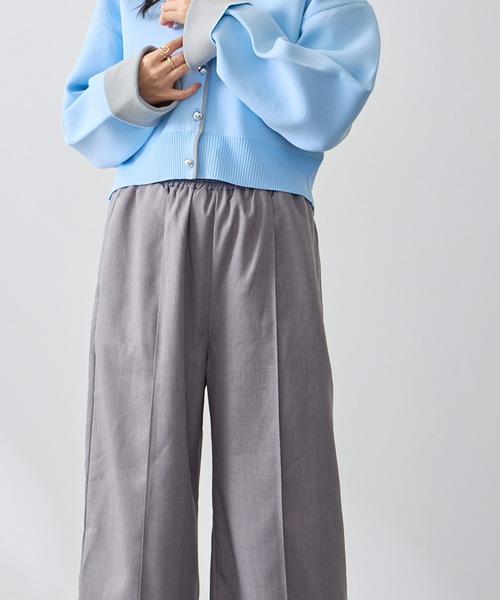 Anclear oui(アンクリアウィ)の「ダブルウエストギャザーパンツ(その他パンツ・レディース・PINK/Black/Beige/LT.Gray・F)」の21枚目の写真