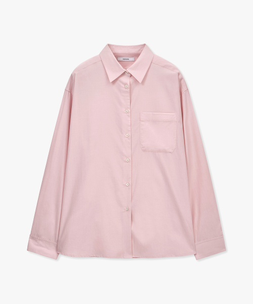 MONGDOL(モンドル)の「ソフトタッチオーバーサイズコットンシャツライトピンクMDSH027LPINK(シャツ/ブラウス・レディース・その他・F)」の5枚目の写真